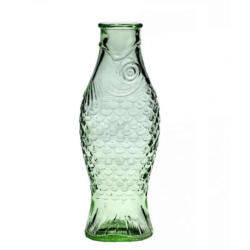 Serax Karaffe Flasche Fisch grün von Paola Navone H29cm