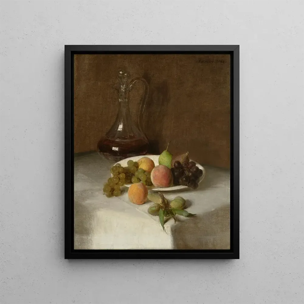 Stillleben Gemälde : Die Karaffe - Henri Fantin-Latour | Kunstdruck