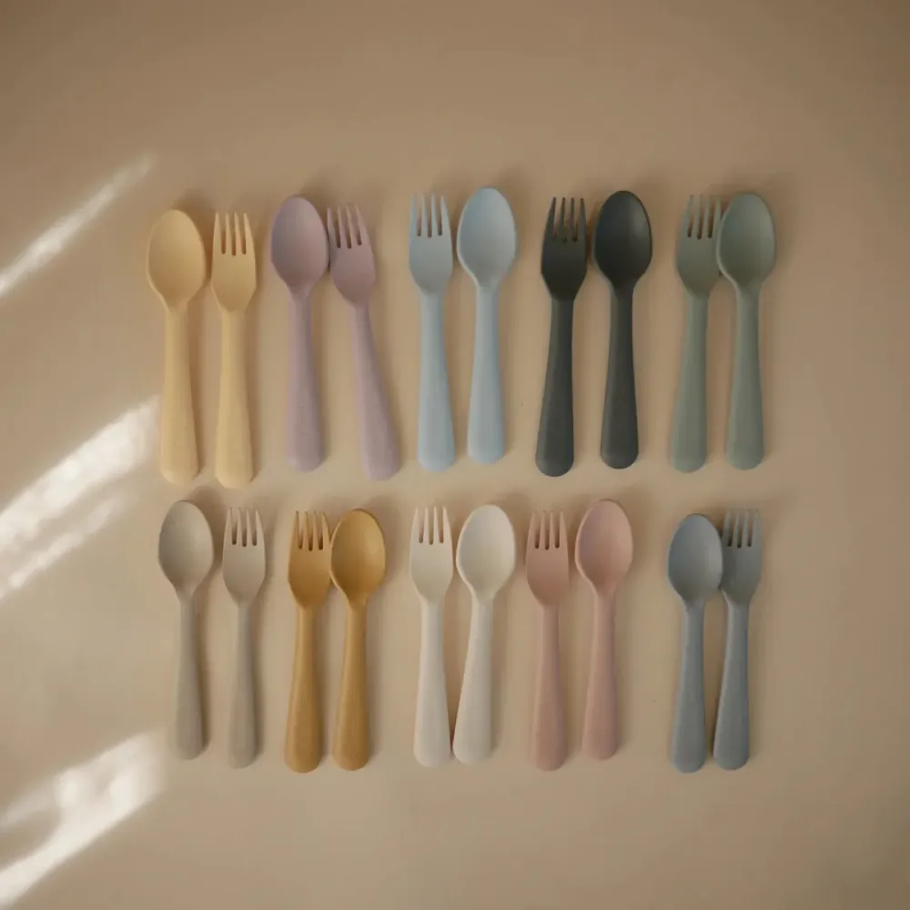 Mushie Besteck-Set Cloud 2-teilig