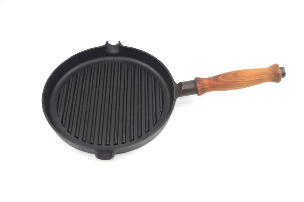 Vintage Ronneby Bruk Sweden Ronab Le Gourmet Gense Sweden Design 1980s schwedische handgearbeitete Gusseisen Grill Pfanne