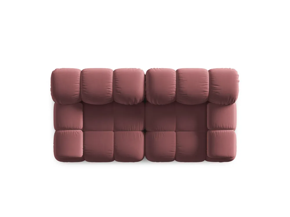 2-Sitzer-Samtsofa rosa Tropea