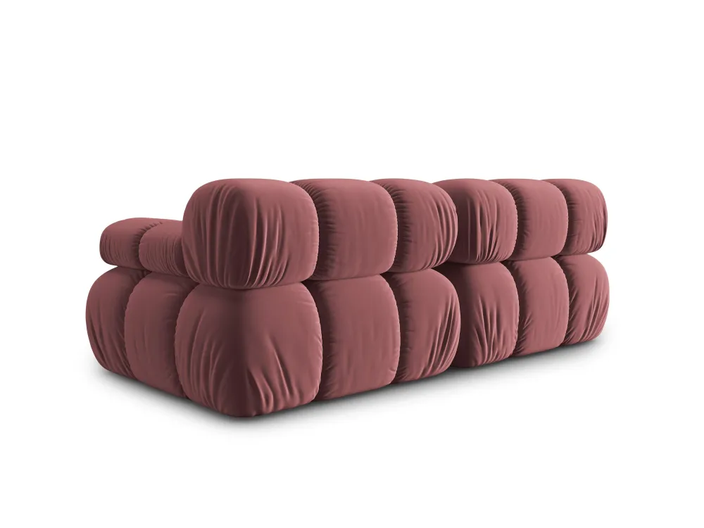 2-Sitzer-Samtsofa rosa Tropea
