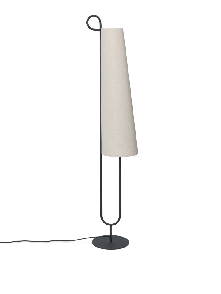 Ancora Floor Lamp - Black/Natural