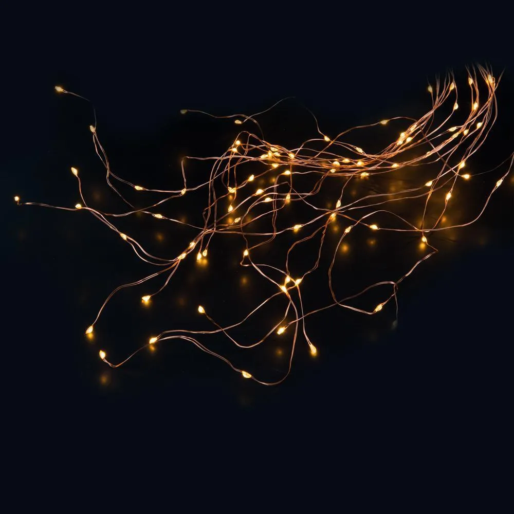 ANGEL HAIR LICHTERKETTE BÜNDEL 300 KUPFER