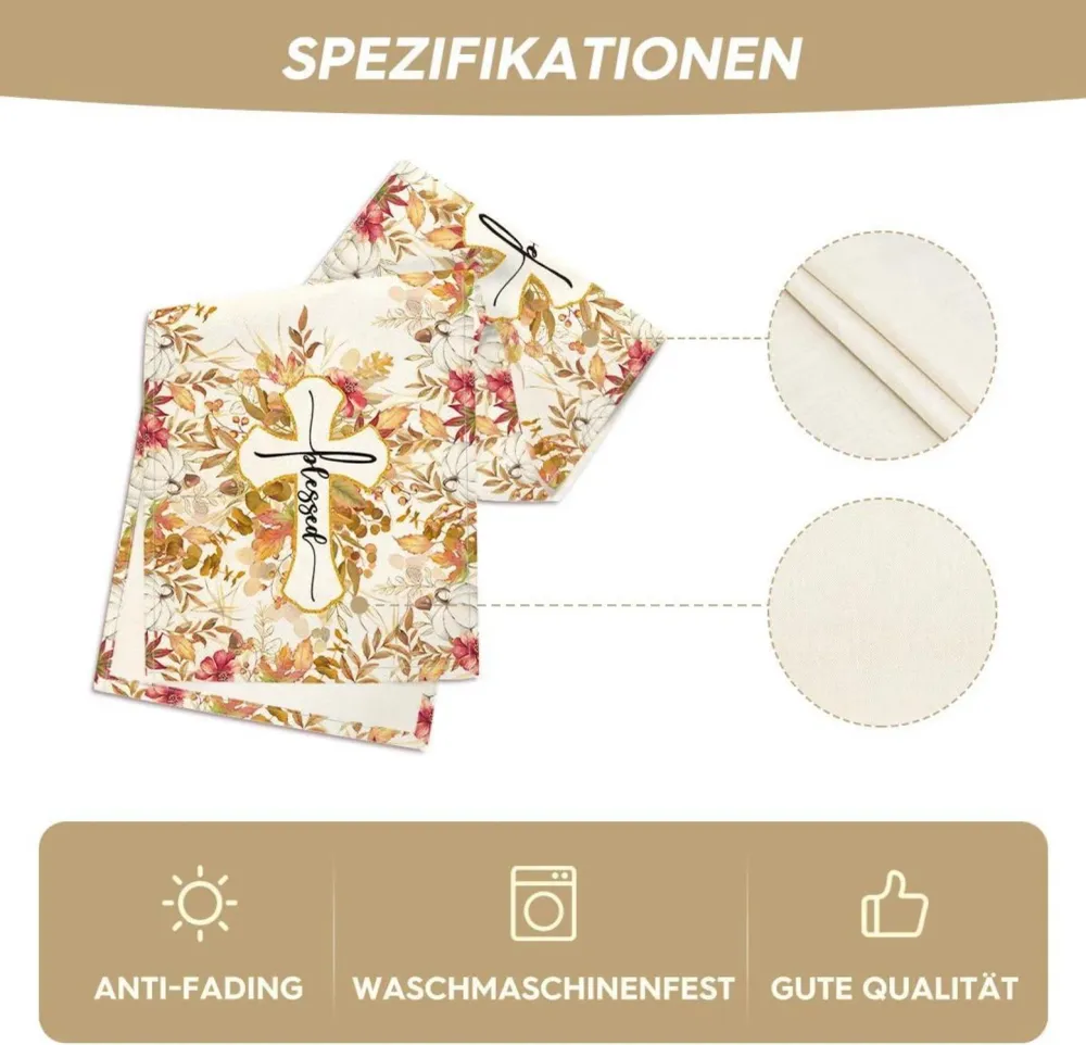 Artoid Mode Herbst Tischläufer Eukalyptus Blätter Küche