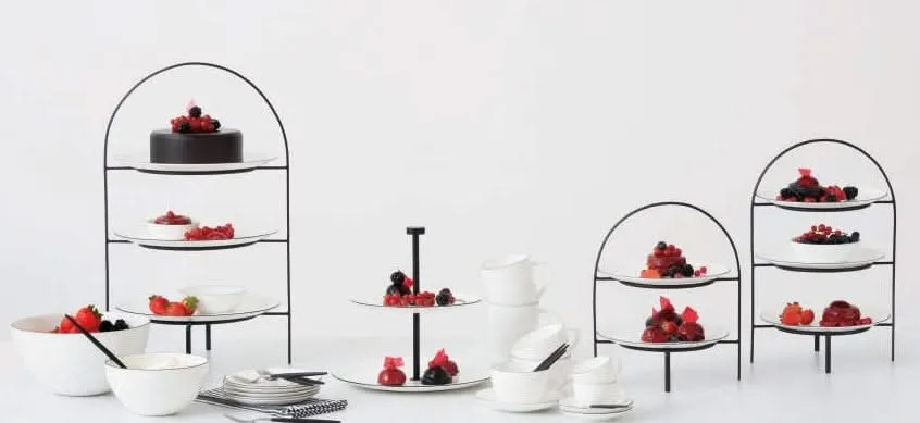 ASA Selection Etagere / Servierturm Table - Schwarz - ø 21 cm - 3-lagig