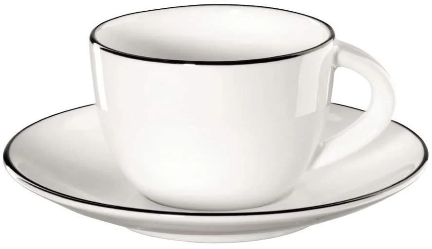 ASA Tasse und Untertasse Table Ligne Noire 70 ml