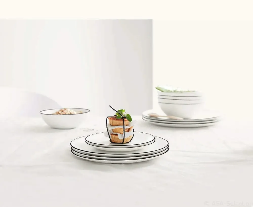 ASA Tasse und Untertasse Table Ligne Noire 70 ml