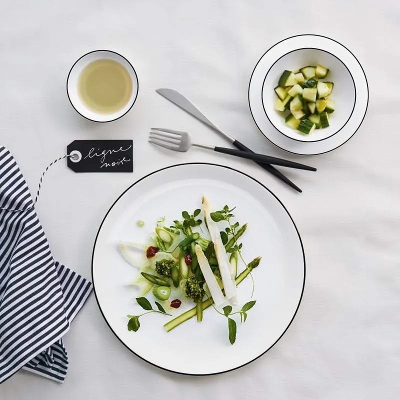 ASA Tasse und Untertasse Table Ligne Noire 70 ml