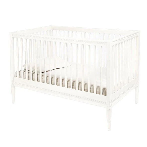 Babybett mit Matratze und Umbauset Weiss