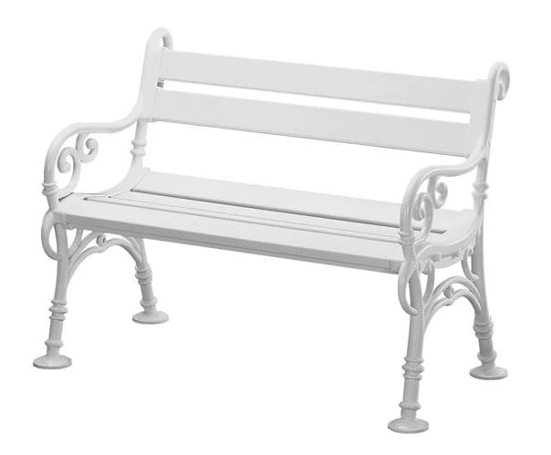 Bank LINDERHOF 2-sitzer von BLOME, Kunststoff weiss