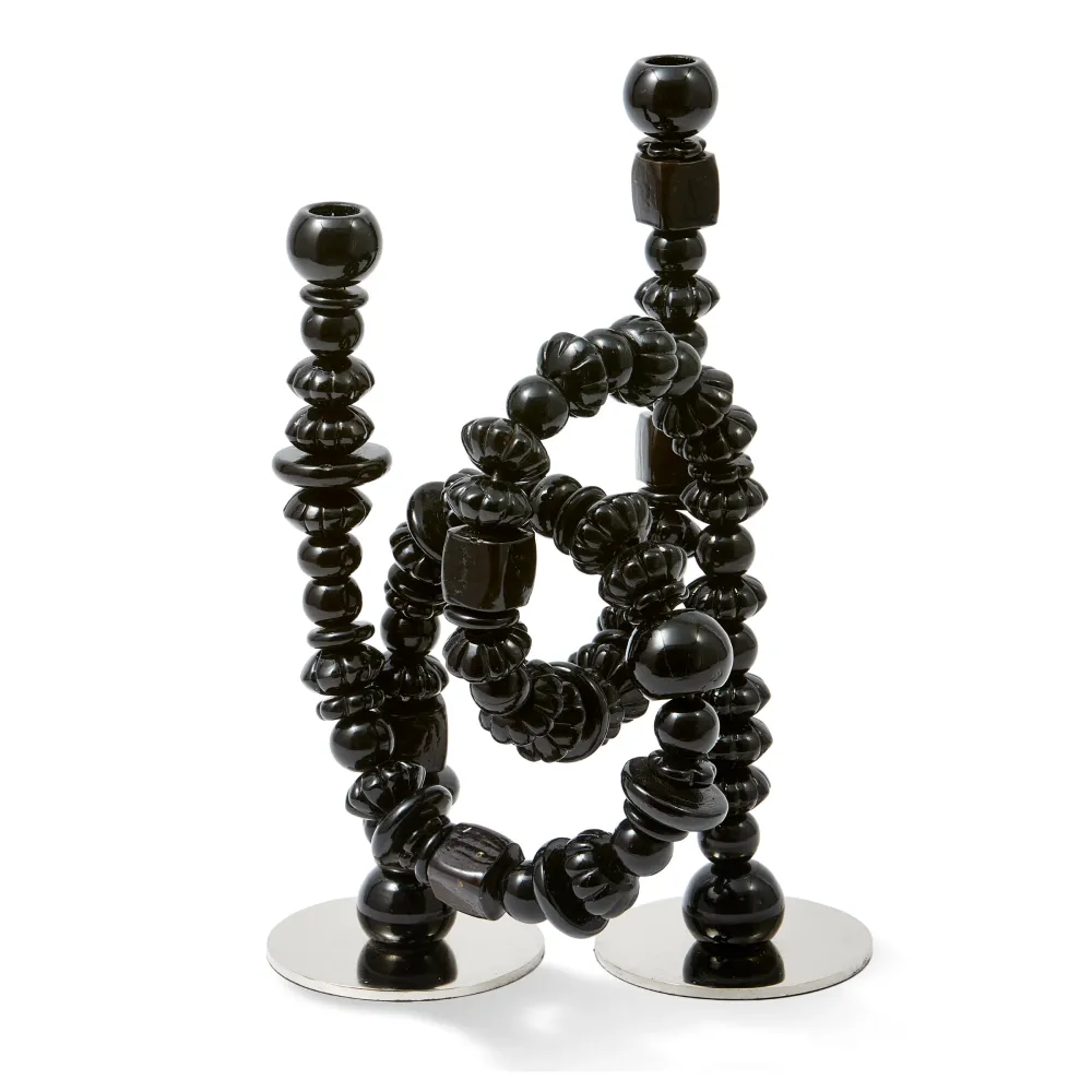 BEADS Kerzenständer schwarz