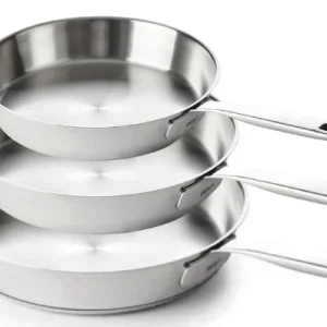 Beka Bratpfannenset Maestro 5-Ply 3-teilig Ø 20. 24 und 28 cm – geeignet für alle Wärmequellen – ohne Antihaftbeschichtung