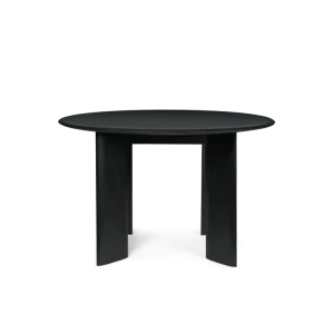 Bevel Table - Round Ø117 - Black Oiled Beech