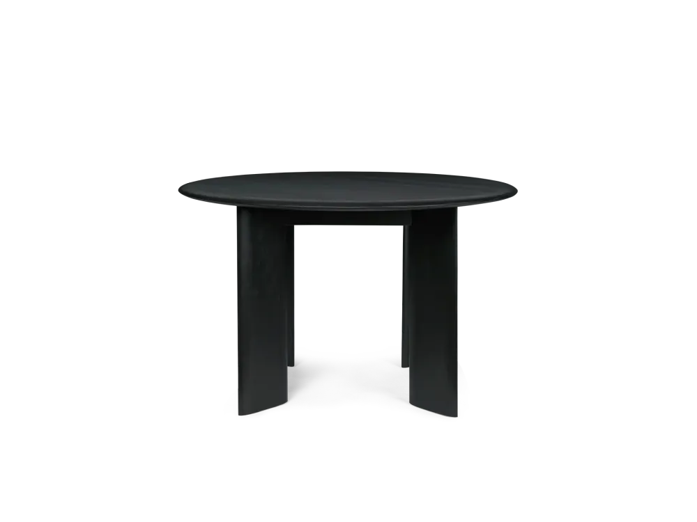 Bevel Table - Round Ø117 - Black Oiled Beech