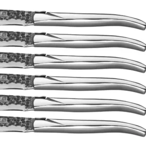 Blackwell Steakmesser Laguiole - Raw Black - RVS - 6 Stück