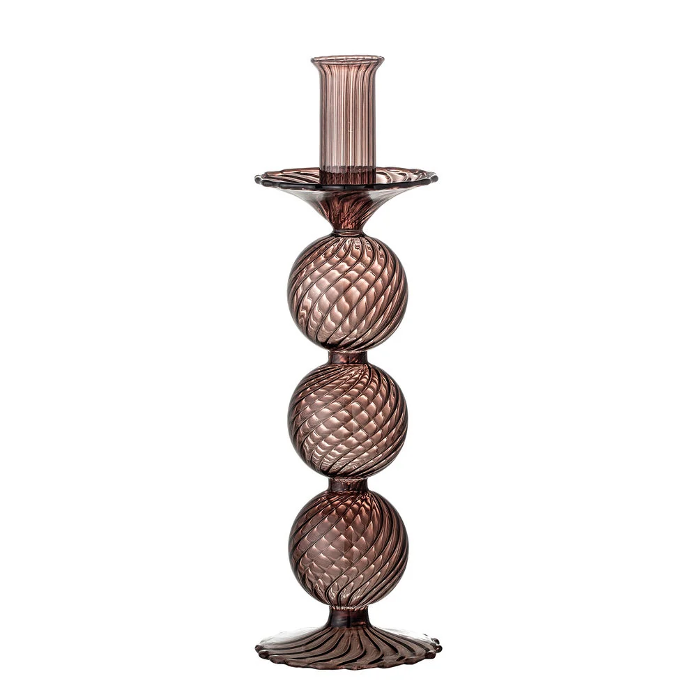 Bloomingville Daq Kerzenhalter, Lila, Glas