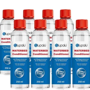 blupalu Wasserbett Konditionierer Conditioner 8x 250ml I Conditionierer für Wasserbetten I Wasserbett-Zubehör mit Bubble Stop