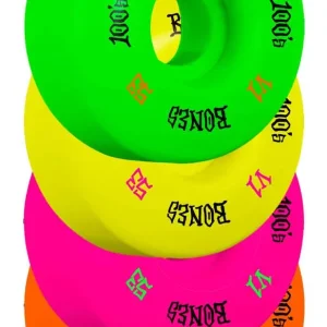 Bones 53mm 100A V1 OG Formula Standard Cut Multicolor Wheels