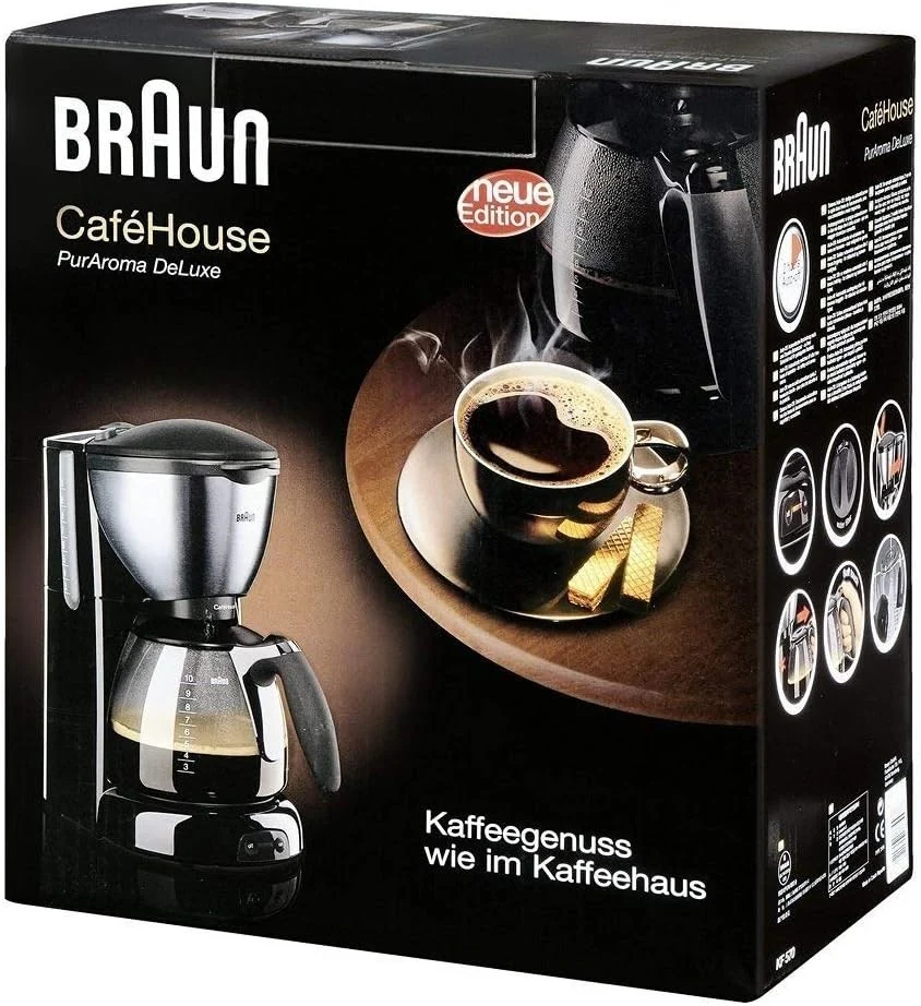 Braun CaféHouse PurAroma DeLuxe Kaffeemaschine KF 570/1 Filterkaffeemaschine