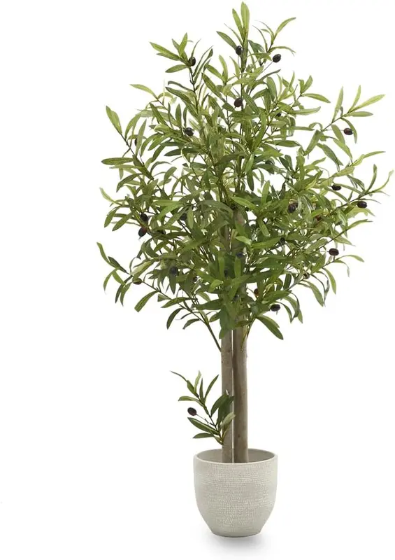 B-Ware Maia Shop Künstlicher Baum Pflanze Olivenbaum Olive Ohne übertopf 105 Cm