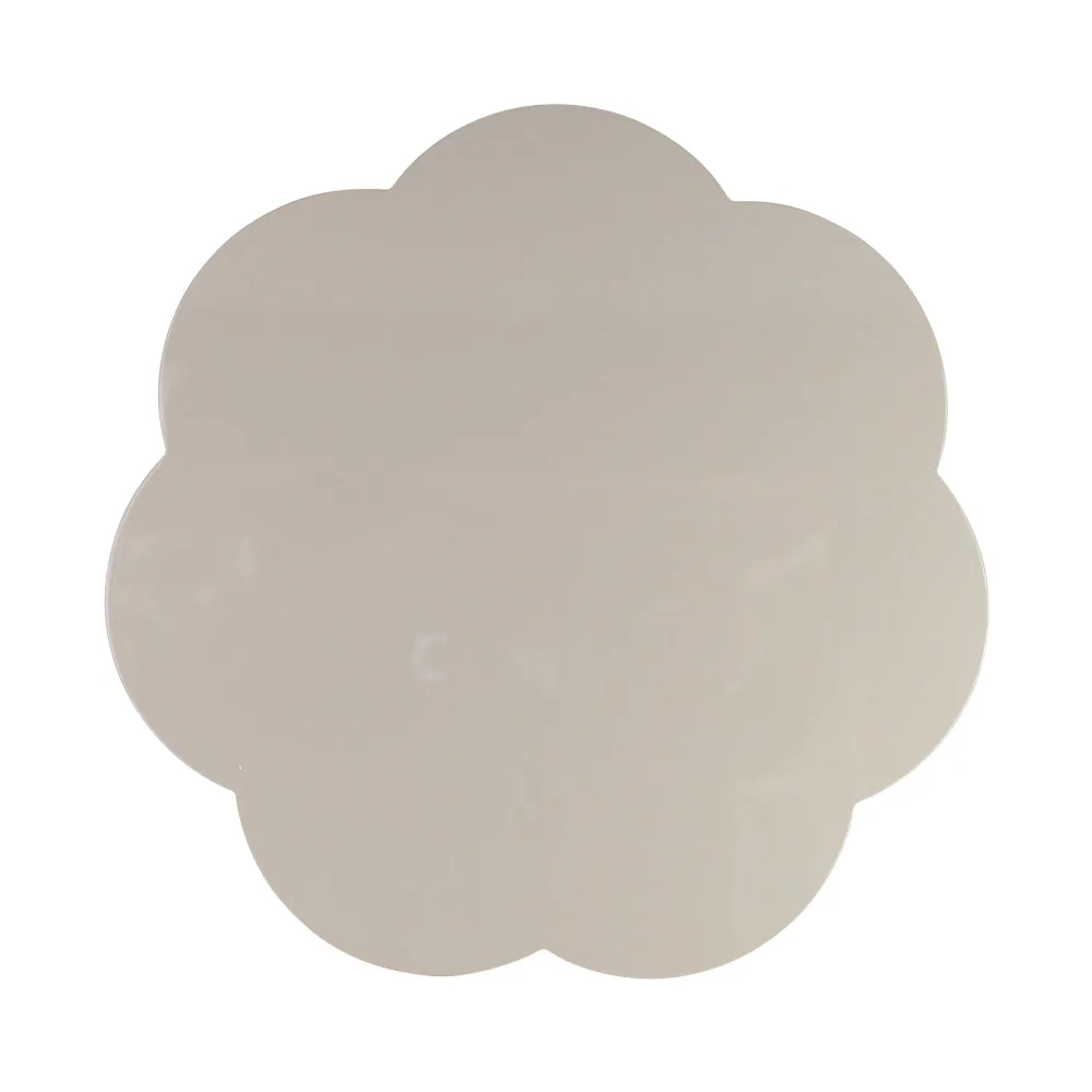 Cappuccino Große Jakobsmuschel-Lack-Tischsets – 4er-Set