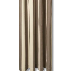 Chambray Shower Curtain - Carob Brown/Parchment