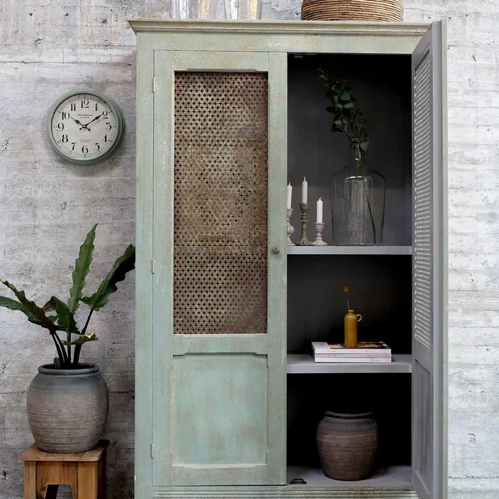 Chic Antique - Shabby Chic Kerzenhalter Antikgrau Barockstil Vintage