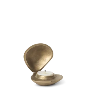 Clam Candle Holder - Brass