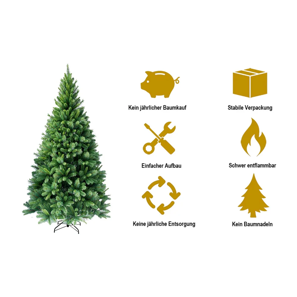 „Colorado-Mix“ 195 cm Weihnachtsbaum PVC 1101