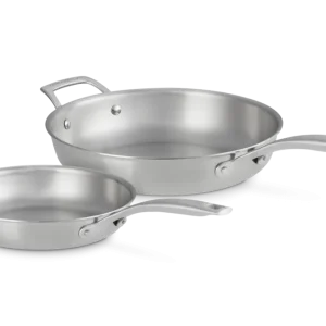 Le Creuset Bratpfannenset Edelstahl 24/28 cm 'Essential 3-lagig'
