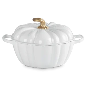 Le Creuset Gusseisen-Schmortopf „Kürbisweiß“ Ø 24 cm / 3,7 l