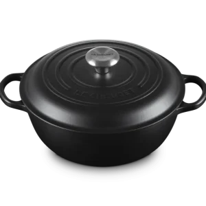 Le Creuset Marmite Schmortopf mit hohem Deckel Signature „Matt Schwarz“ Ø 26 cm / 4,1 l