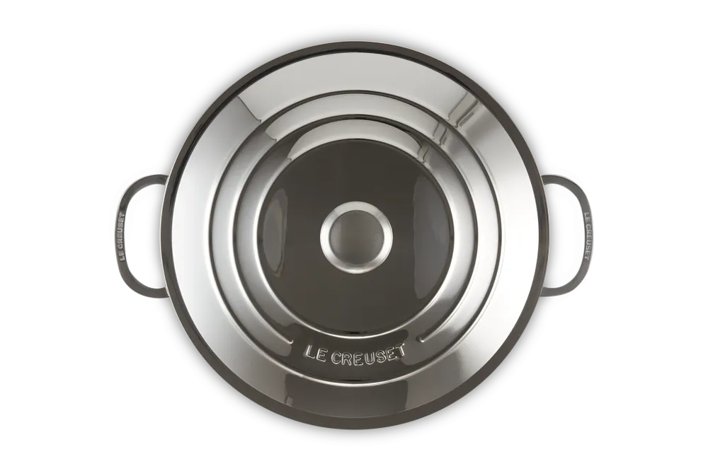 Le Creuset Provençal Bratpfanne / Flache Schmorpfanne Ø30cm / 4,3L 'Edelstahl Signature'