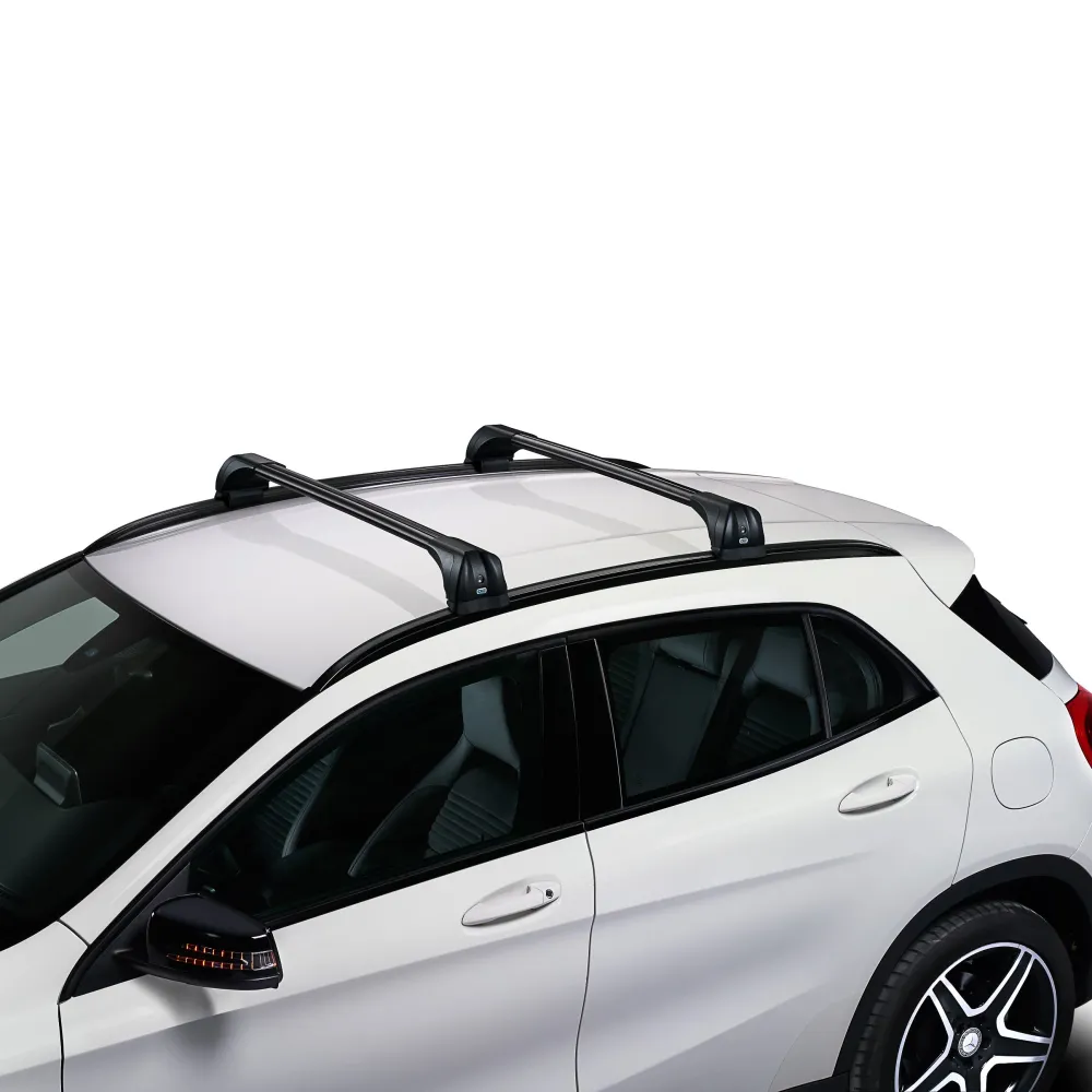 Dachträger BMW Serie 5 sedan 4-Türig (F10 - Fixpunkt) (2010--2017) (2x) CRUZ Airo Fuse Dark