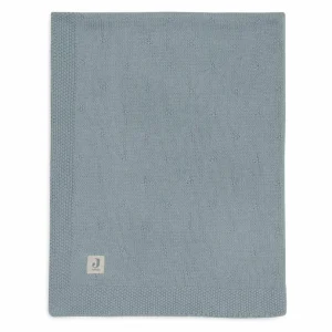 Decke 75x100 cm- Cosy Knit-Sea Green -von Jollein