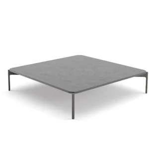 Dedon Izon Set Coffee Table 120x120cm, mit mineral composite Coffee Table Lava