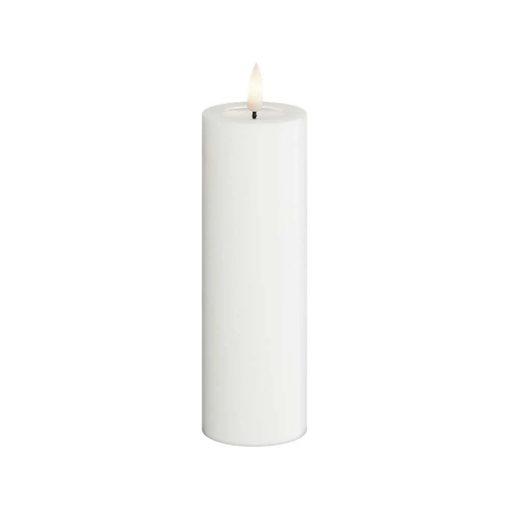 Deluxe Homeart - Stumpenkerze LED Weiß (5x15cm)
