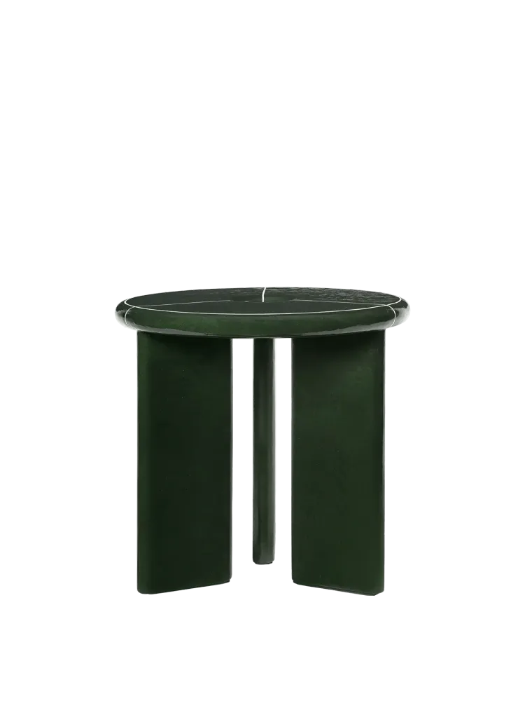 Deya Side Table - Dark Green