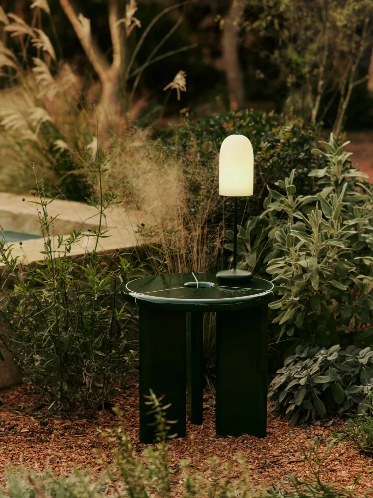 Deya Side Table - Dark Green