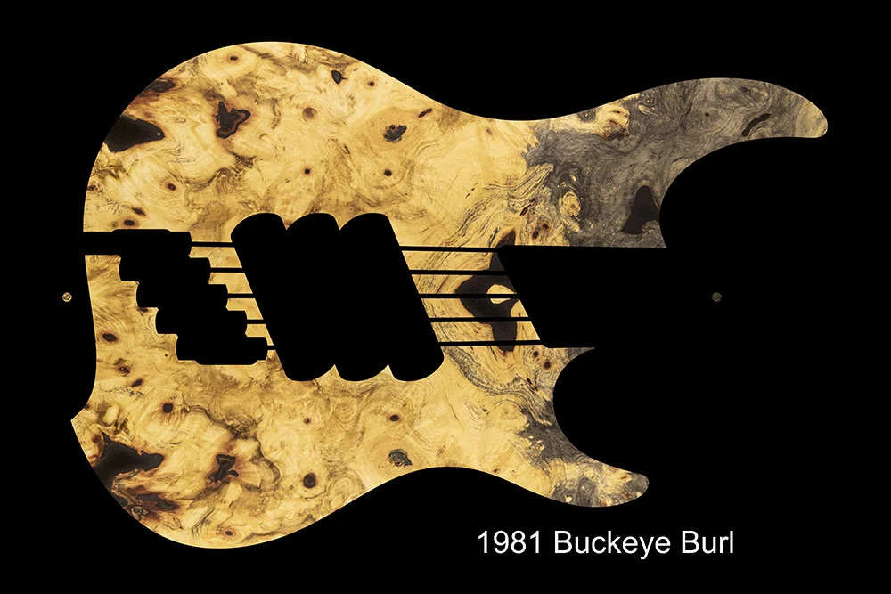 Dingwall Custom Shop Z3X-5 Buckeye Burl Dunkelrot bis Orange RevBurst VORBESTELLUNG!