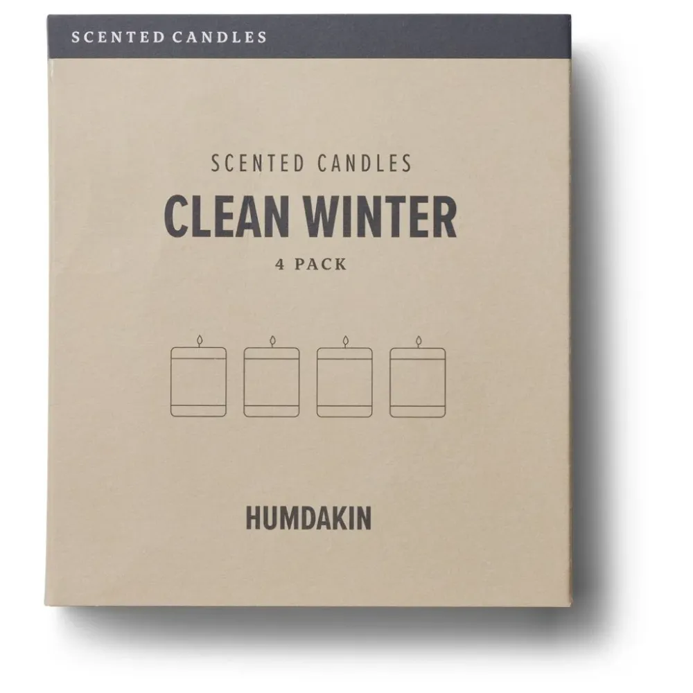 Duftkerzen 4er Pack - Clean winter - Humdakin