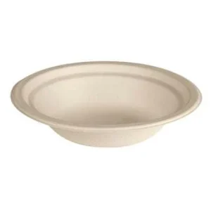 Duni Bagasse-Suppenteller – 18 cm Ø, Braun, 16x50 Stück