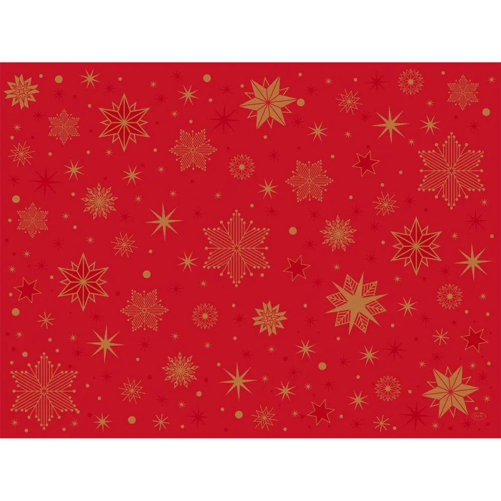 Duni Papier-Tischsets 30x40 cm, Stargazing rot, ideal für Feiern | Packung (250 Stück)