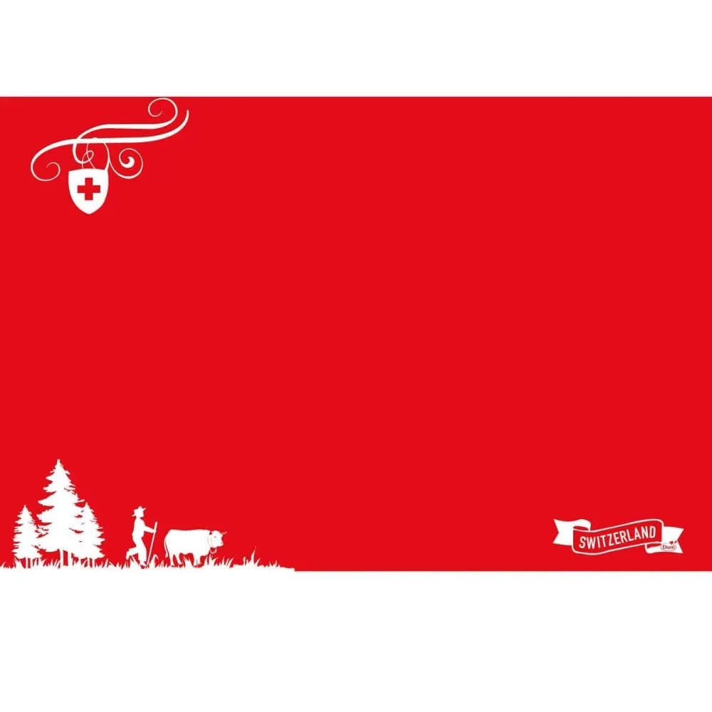 Dunicel-Tischsets 30 x 40 cm Switzerland | Packung (100 Stück)
