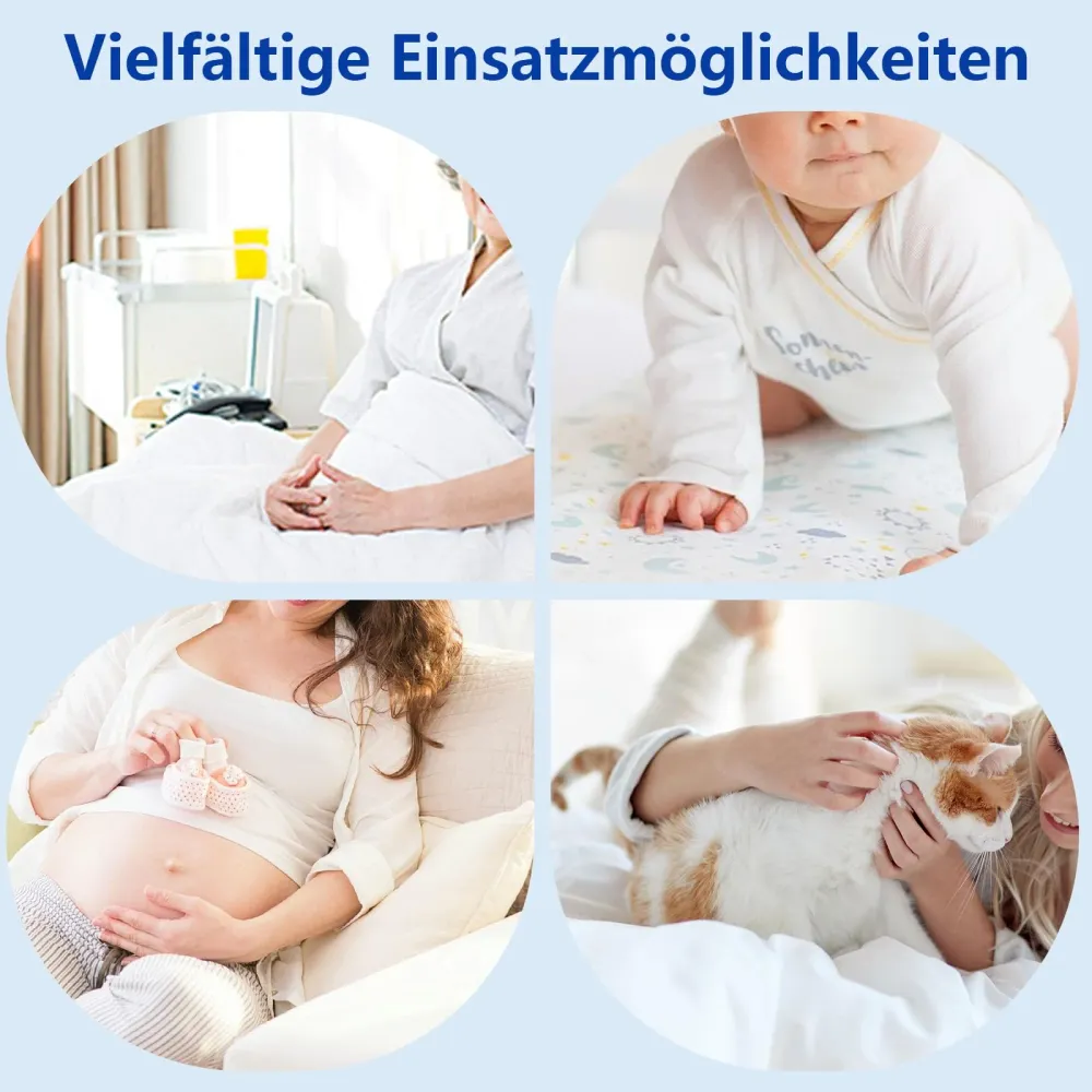 Einweg-Inkontinenz-Betteinlagen 60x90cm, 25 Stück, wasserdichte und Ultra-saugfähige Betteinlagen mit Fixierstreifen für B...