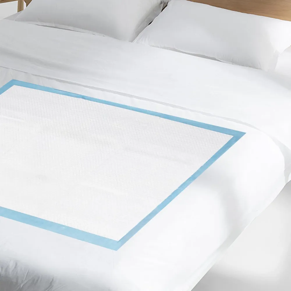 Einweg-Inkontinenz-Betteinlagen 60x90cm, 25 Stück, wasserdichte und Ultra-saugfähige Betteinlagen mit Fixierstreifen für B...