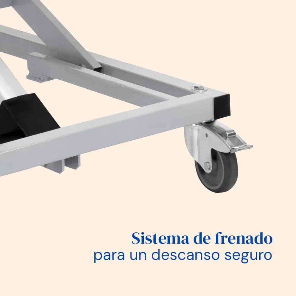 Elektrisch verstellbares Krankenhausbett mit Hubwagen und viskoelastischer Matratze Professional V3 - 90x200 cm