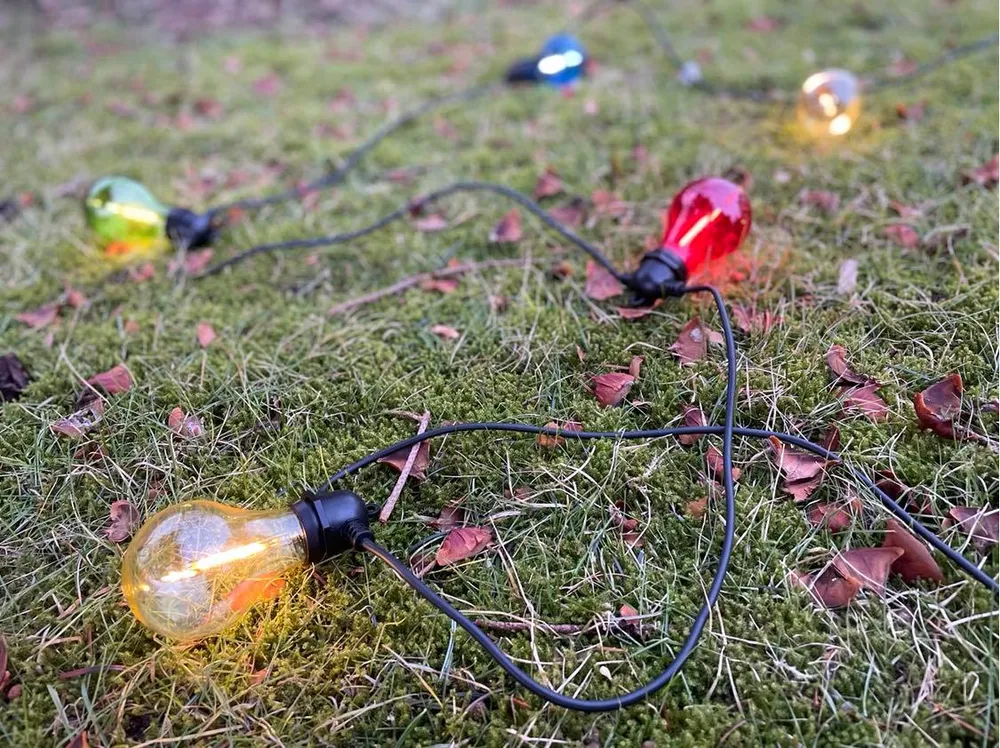 Emma LED-Lichterkette 10 farbige Glühbirnen 5 m