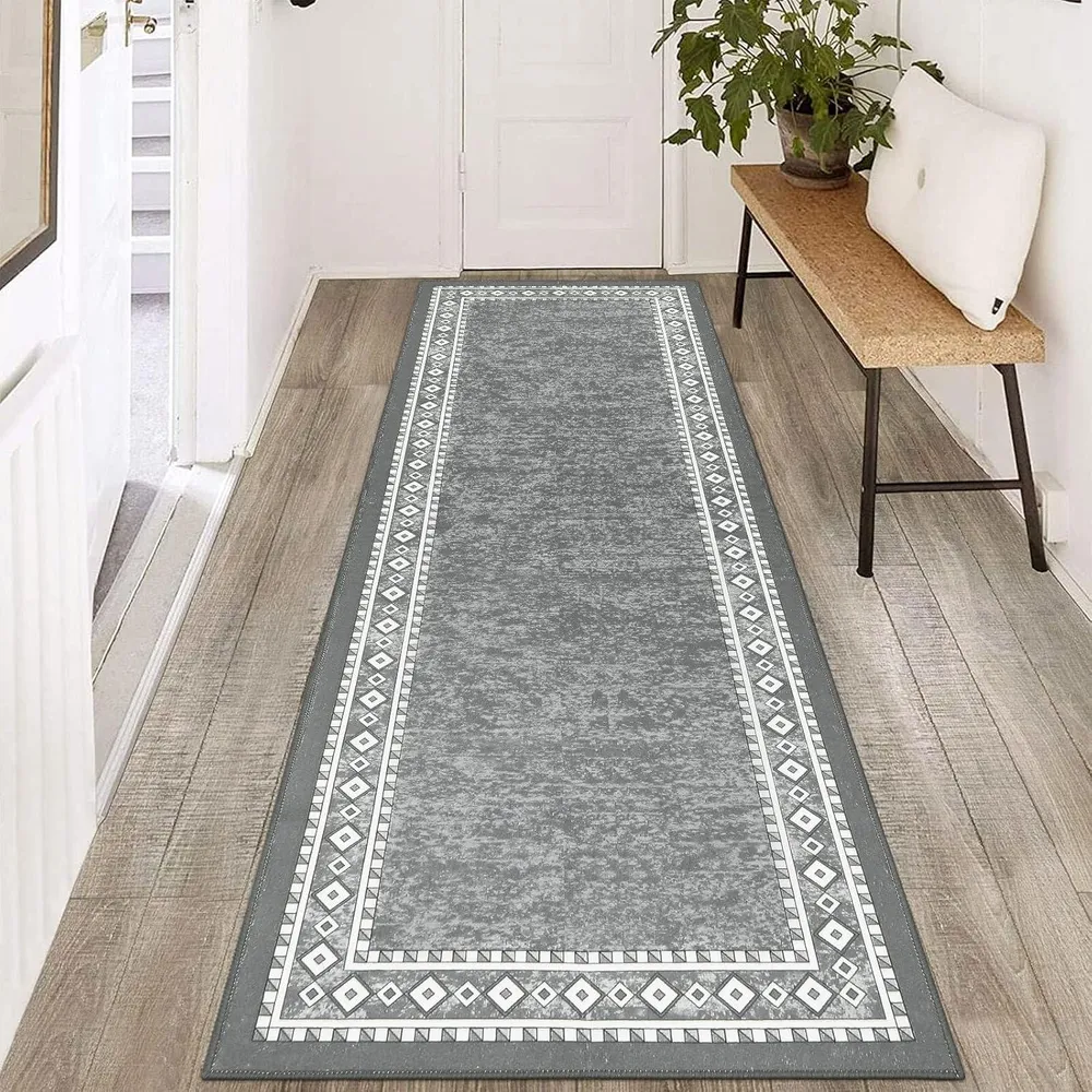 Enyhom Teppich Läufer 60x180cm Waschbar rutschfest Flur